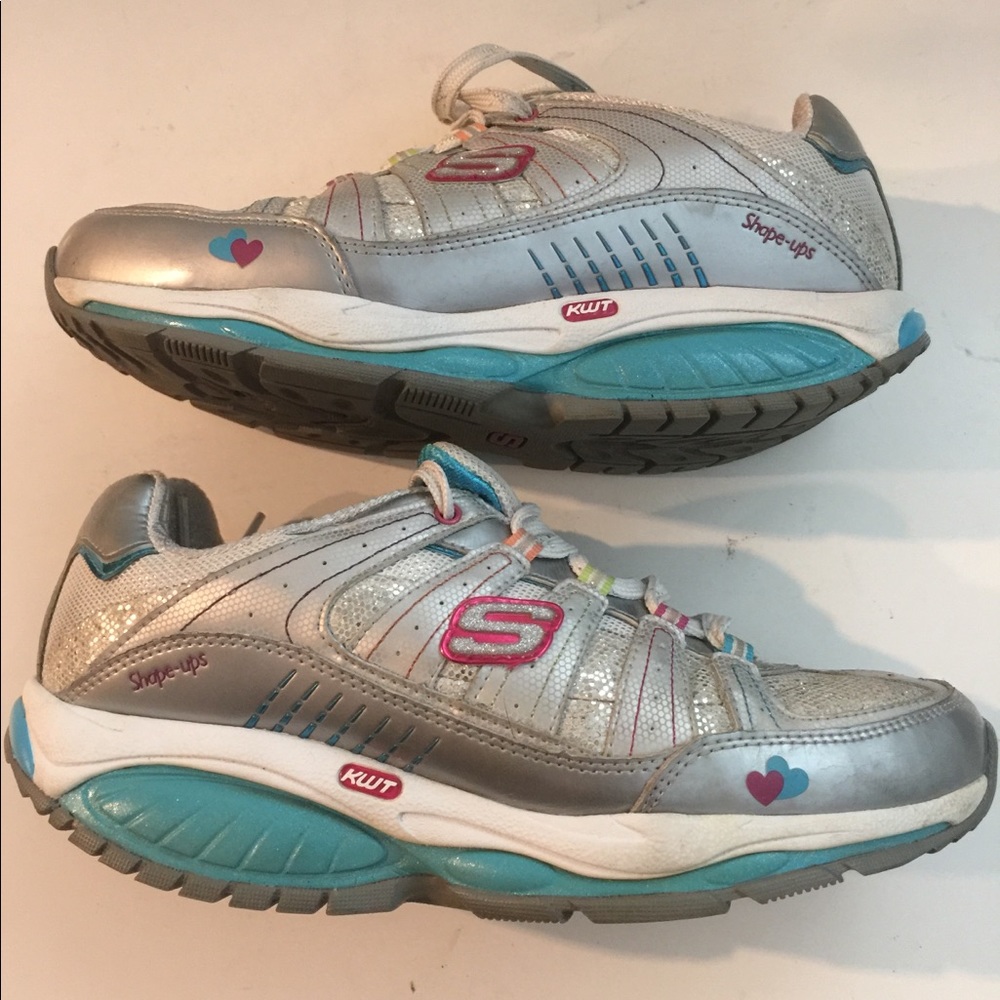 Sketchers Shape-ups Liv size 5  Sock-Fit EUC 80563